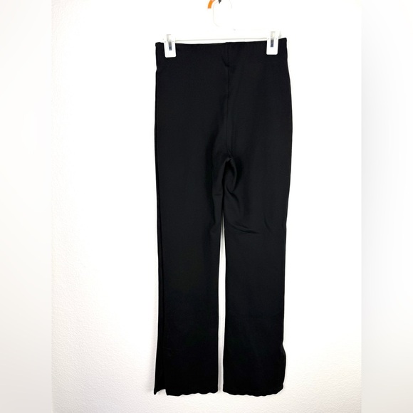 Abercrombie & Fitch Black Split Hem High Rise Pintock Stretch Bootcut Trousers M - Picture 6 of 9